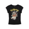 Swallow Rose Rhinestone Fitted Tee