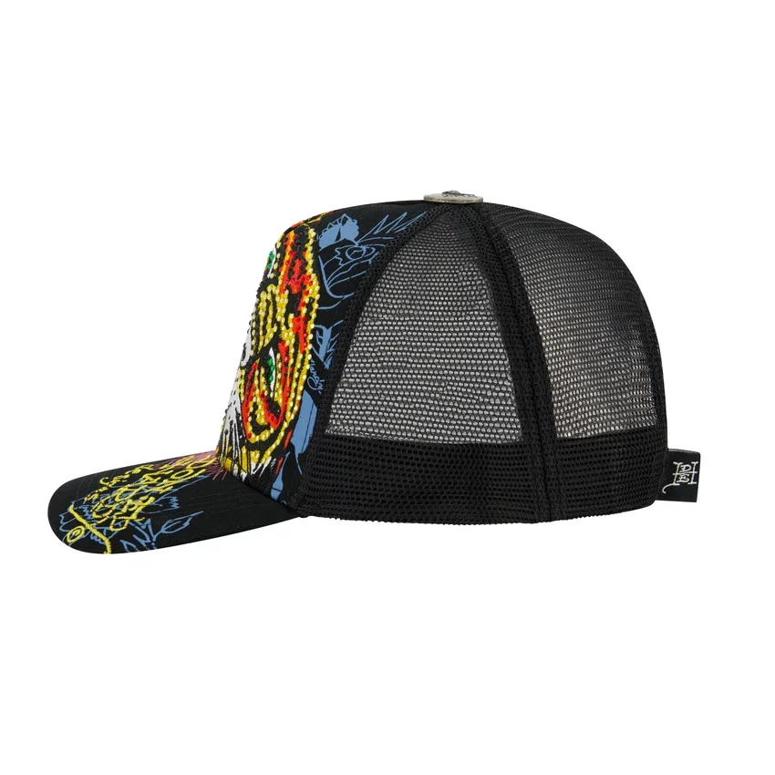 Tiger Head Rhinestone Trucker Hat Tiger Head Rhinestone Trucker Hat