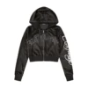 Tiger Head Y2K Velour Hoodie