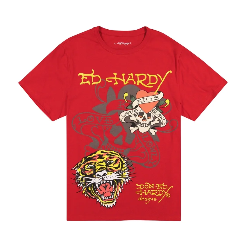 Tiger Skull Multi Tattoo Tee Tiger Skull Multi Tattoo Tee