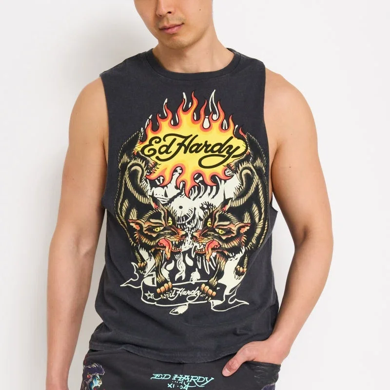 Wolves Mens Cut Off Tee Wolves Mens Cut Off Tee